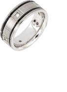 Bony Levy Men's Diamond Inset Satin Band