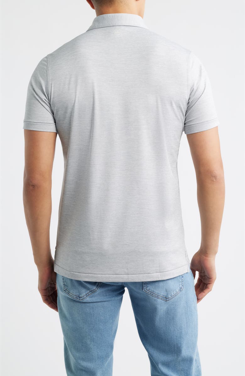 Peter Millar Treble Performance Jersey Golf Polo, Alternate, color, Gale Grey