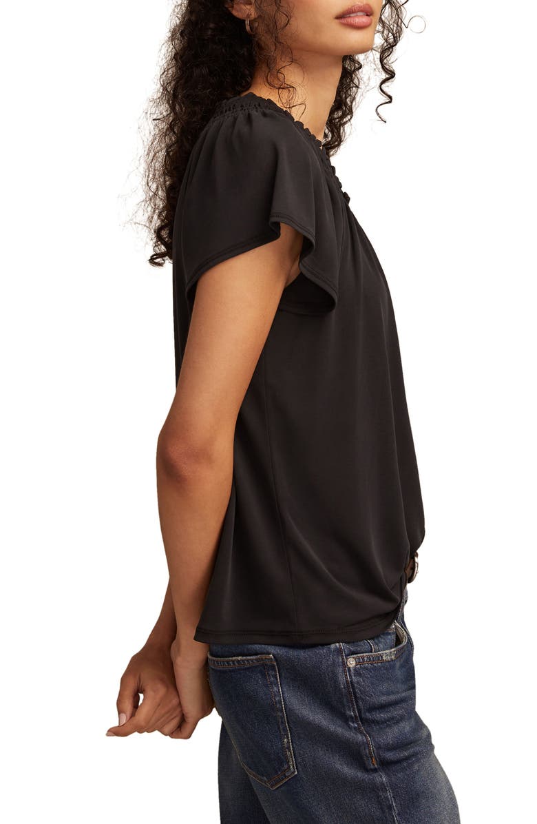 Lucky Brand Sandwash Notch Neck Top, Alternate, color,
