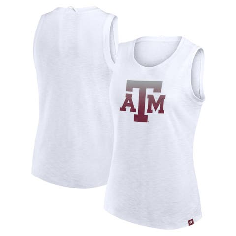 Women's Fanatics White Texas A&M Aggies Activate Slub Tank Top