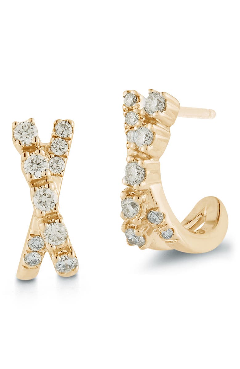 Dana Rebecca Designs Ava Bea Half-Hoop Earrings, Main, color, 