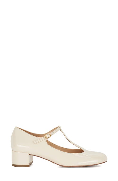 Dune London Believable T-strap Pump In Ecru