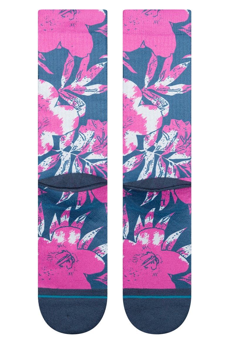 Lihue Crew Socks, Alternate, color, FUCHSIA