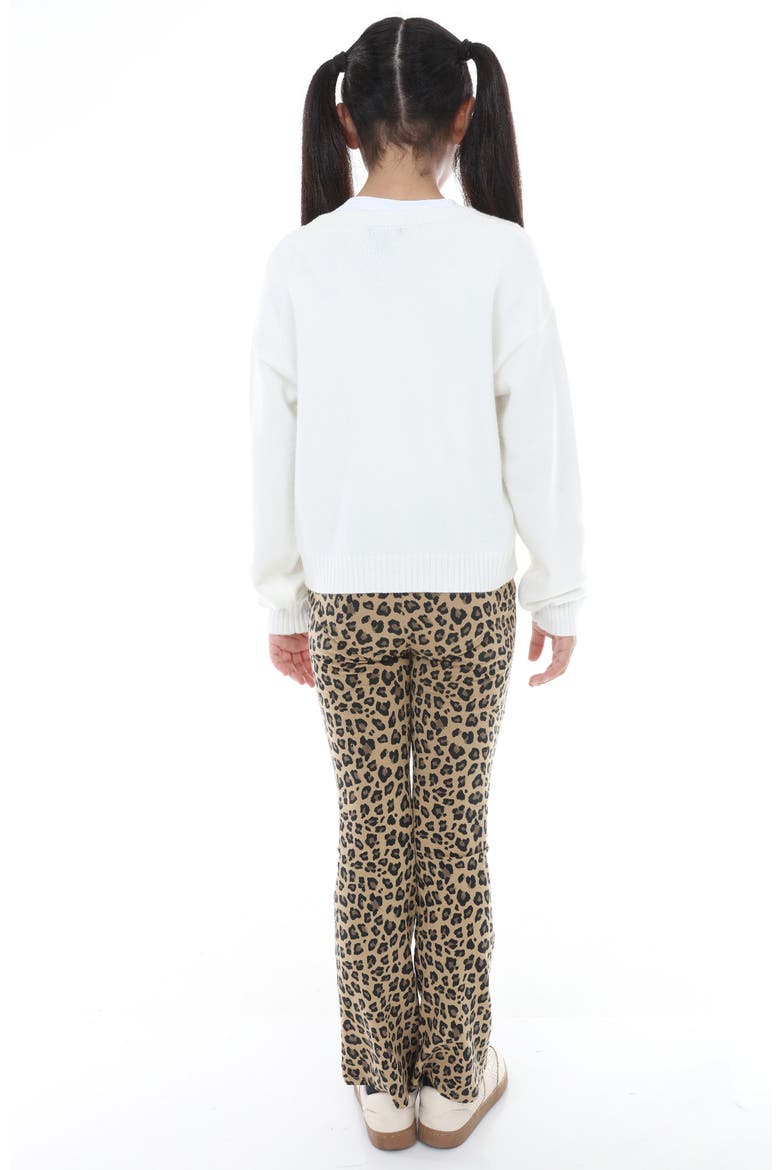 Kids' Bear Cardigan, Alternate, color, OFF-WHITE