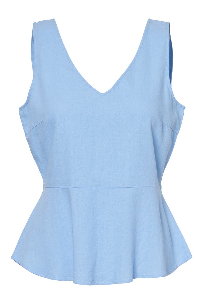 Helen Milo Sleeveless Top, Main, color, PLACID BLUE