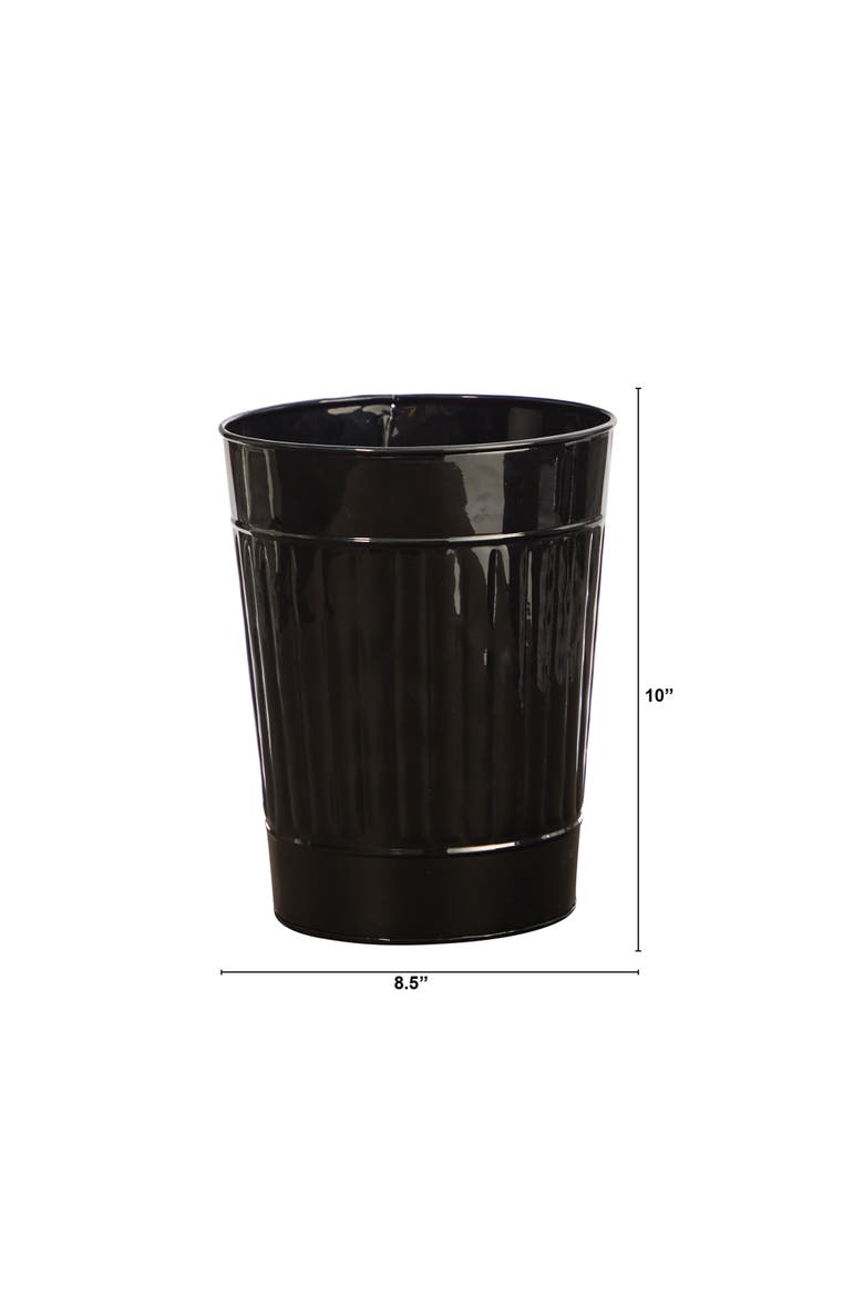 10-in Farmhouse Country Pail Planter, Alternate, color, Black