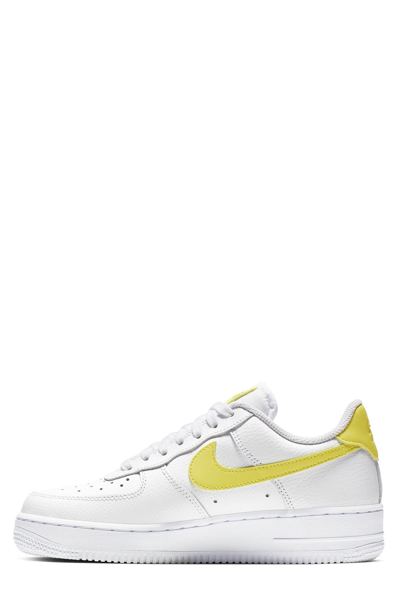 Air Force 1 '07 Sneaker, Alternate, color, WHITE/ YELLOW PULSE/ WHITE