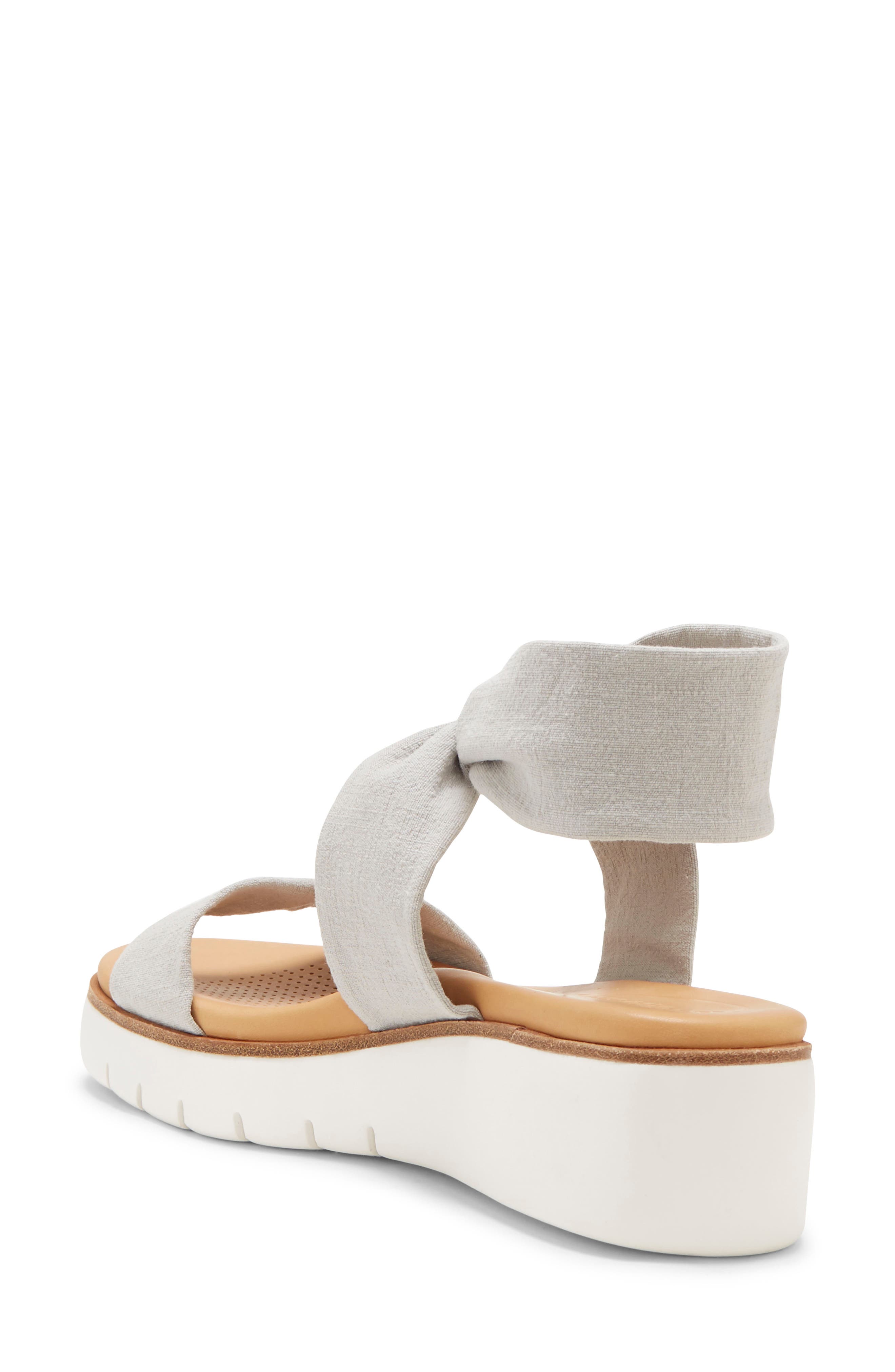 Blayke Sandal, Alternate, color, HEATHERED GREY FABRIC