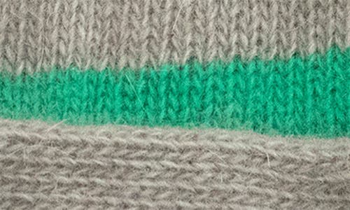 Portolano Stripe Cuff Beanie In Gray
