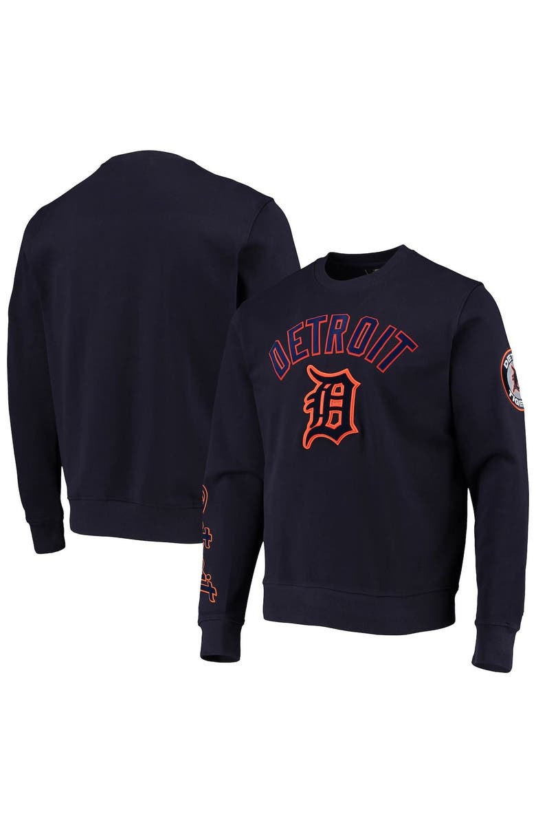 PRO STANDARD Men's Pro Standard Navy Detroit Tigers Stacked Logo Pullover Sweatshirt, Main, color,