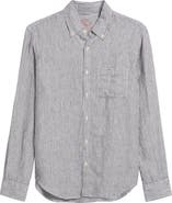 ALEX CRANE Playa Linen Button-Down Shirt