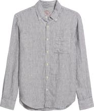 ALEX CRANE Playa Linen Button-Down Shirt