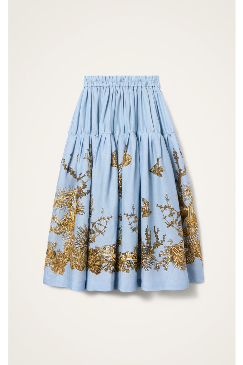 Gala Skirt, Alternate, color, Oceania Placée Light Blue
