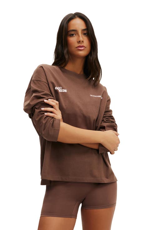 Women's Brown Crewneck Sweatshirts | Nordstrom