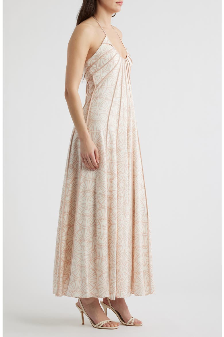 The Novia Halter Maxi Dress, Alternate, color, CAMEO ROSE