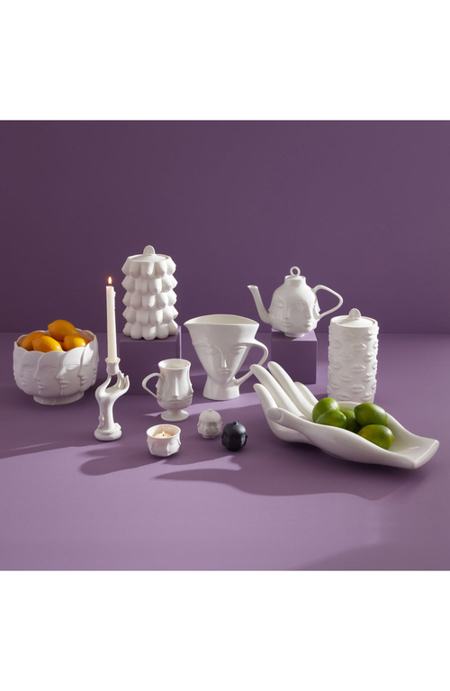 Jonathan Adler Eve Porcelain Candle Holder In White