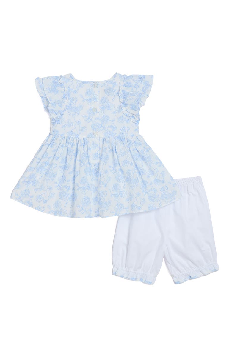 Pippa & Julie Toile Ruffle Tunic & Bloomer Set, Alternate, color, Blue/ White