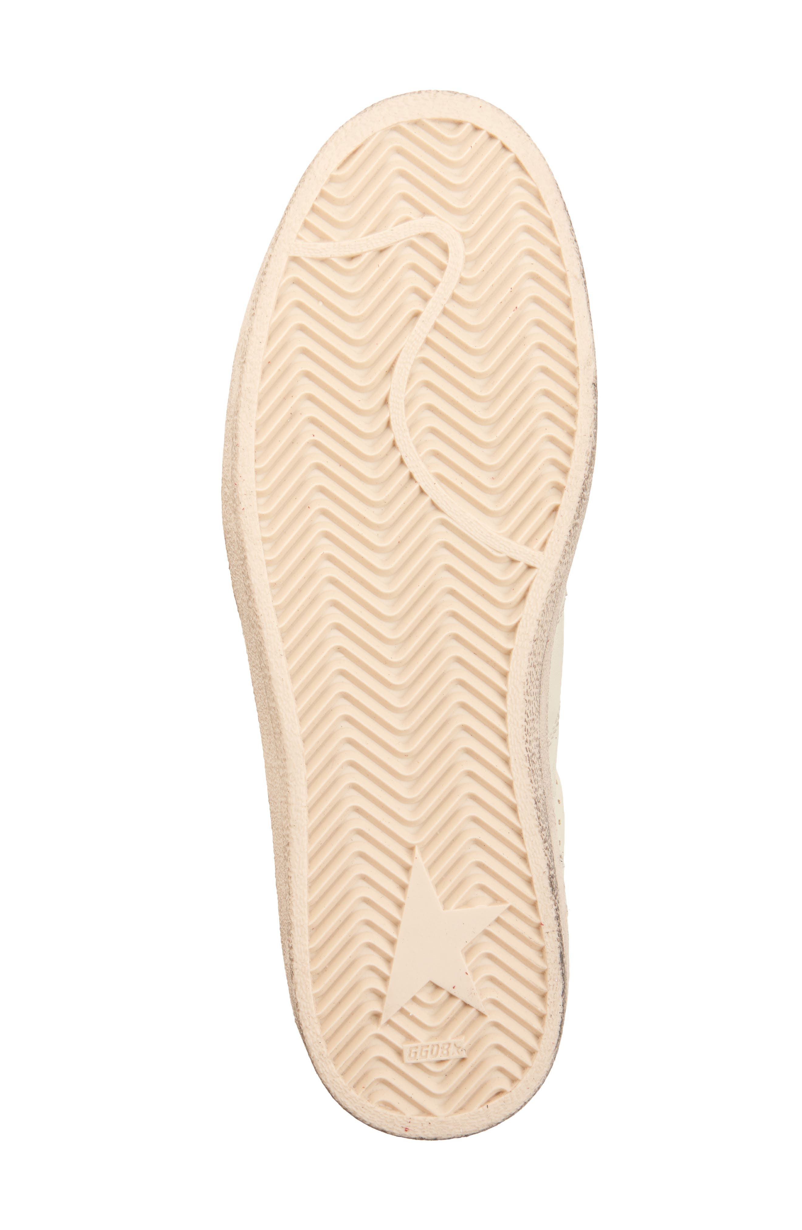 Golden Goose Ball Star Sneaker, Alternate, color, White Beige/Red/White