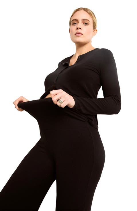 The Softest Rib Over Under Relaxed Pant