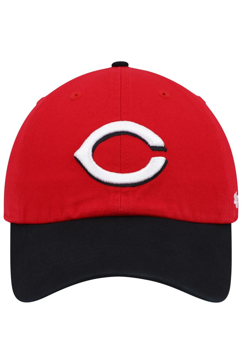 Men's '47 Red Cincinnati Reds Clean Up Adjustable Hat, Alternate, color, Red