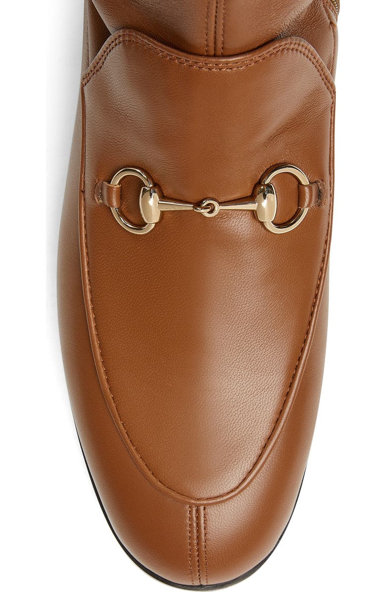 Gucci Jordaan Knee High Boot, Alternate, color, Brown