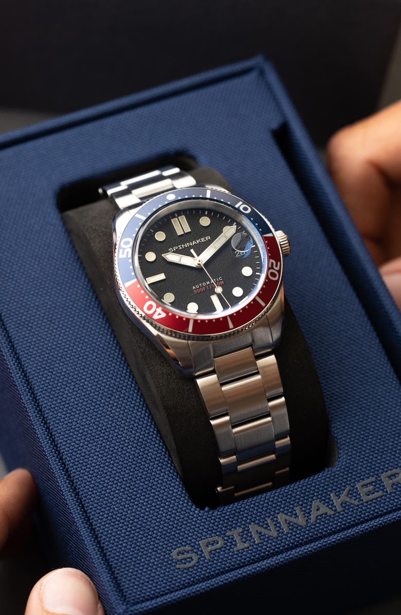 SPINNAKER Croft Midsize Automatic Bracelet Watch, 40mm, Alternate, color, 