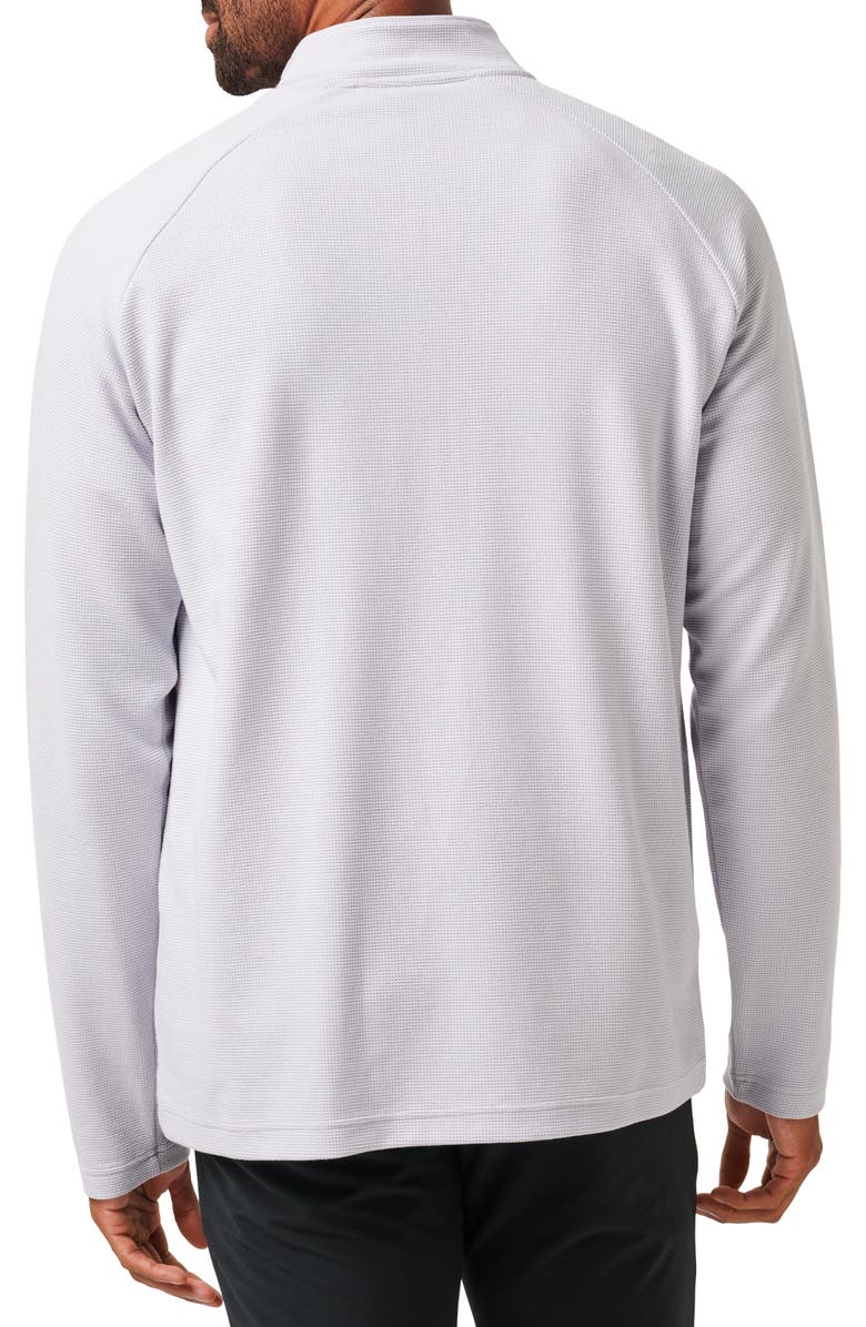 TravisMathew Thermal Quarter Zip Pullover, Alternate, color, Heather Light Grey