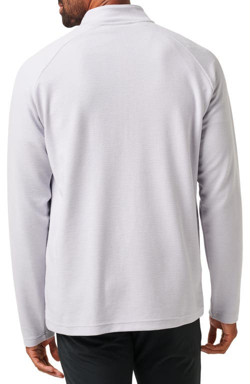 Travismathew Thermal Quarter Zip Pullover In Heather Light Grey