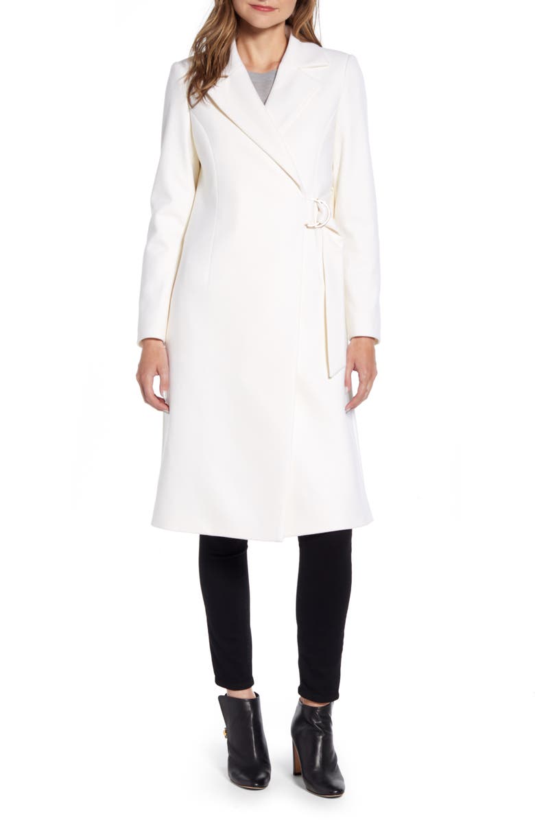 Ted Baker London Dezpina Long D-Ring Wrap Coat, Main, color, 