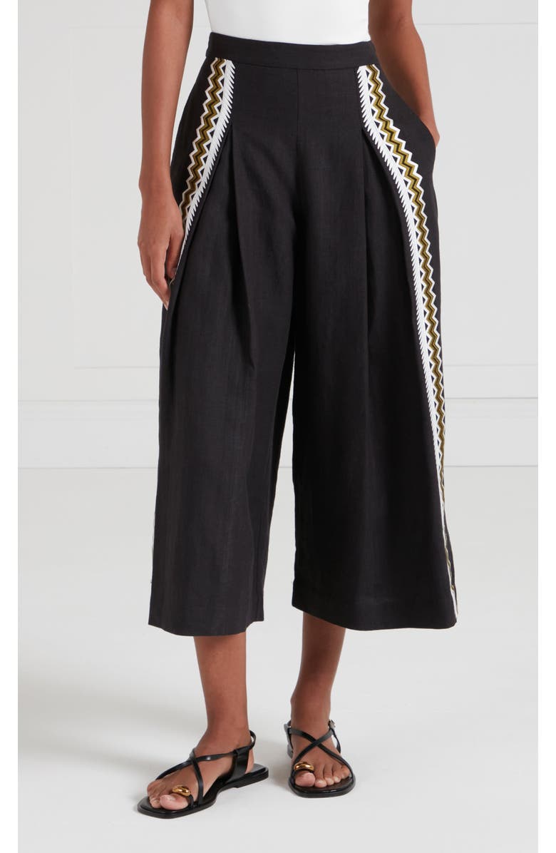 Temperley London Avalon Trouser, Main, color, Black