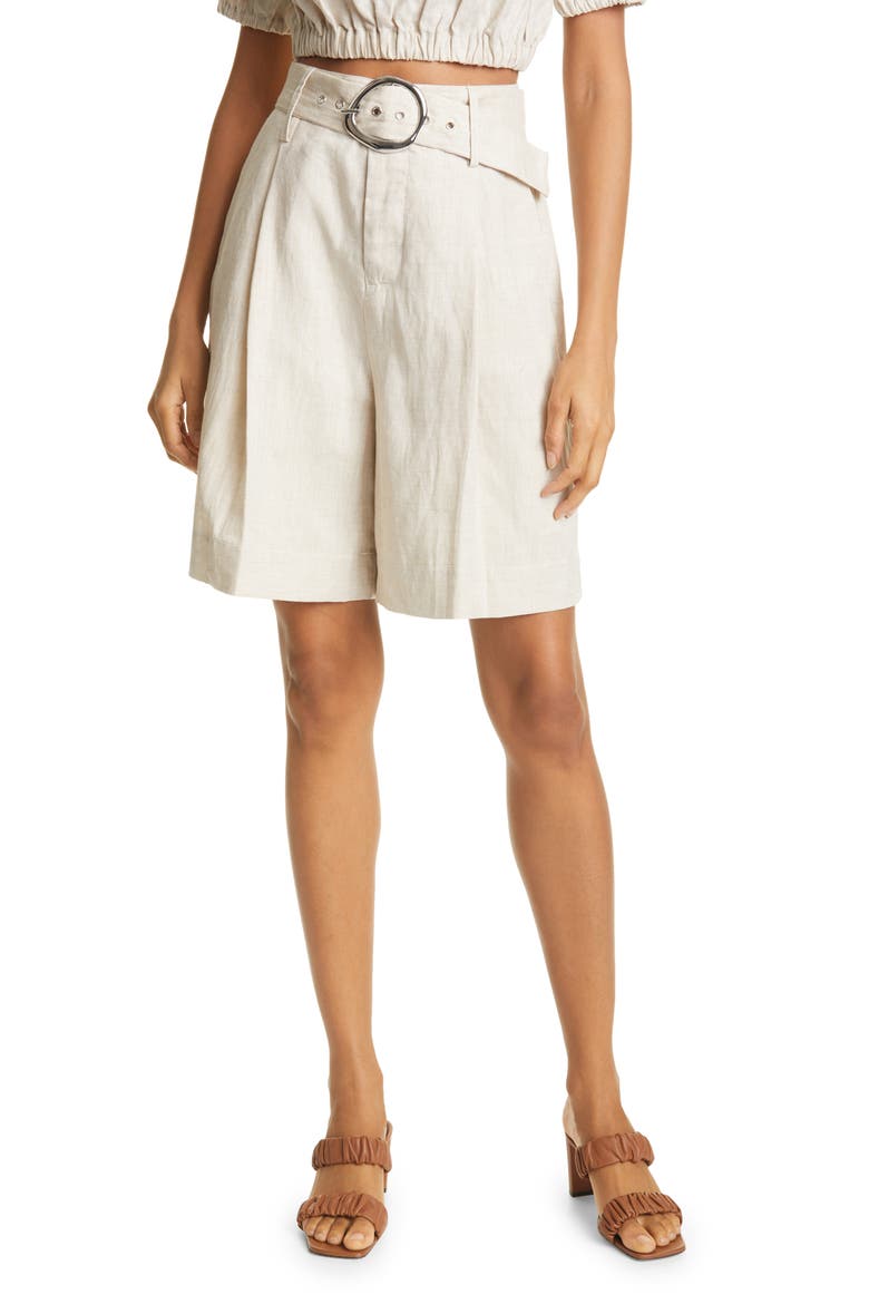 Helios Linen Walking Shorts, Main, color, NATURAL