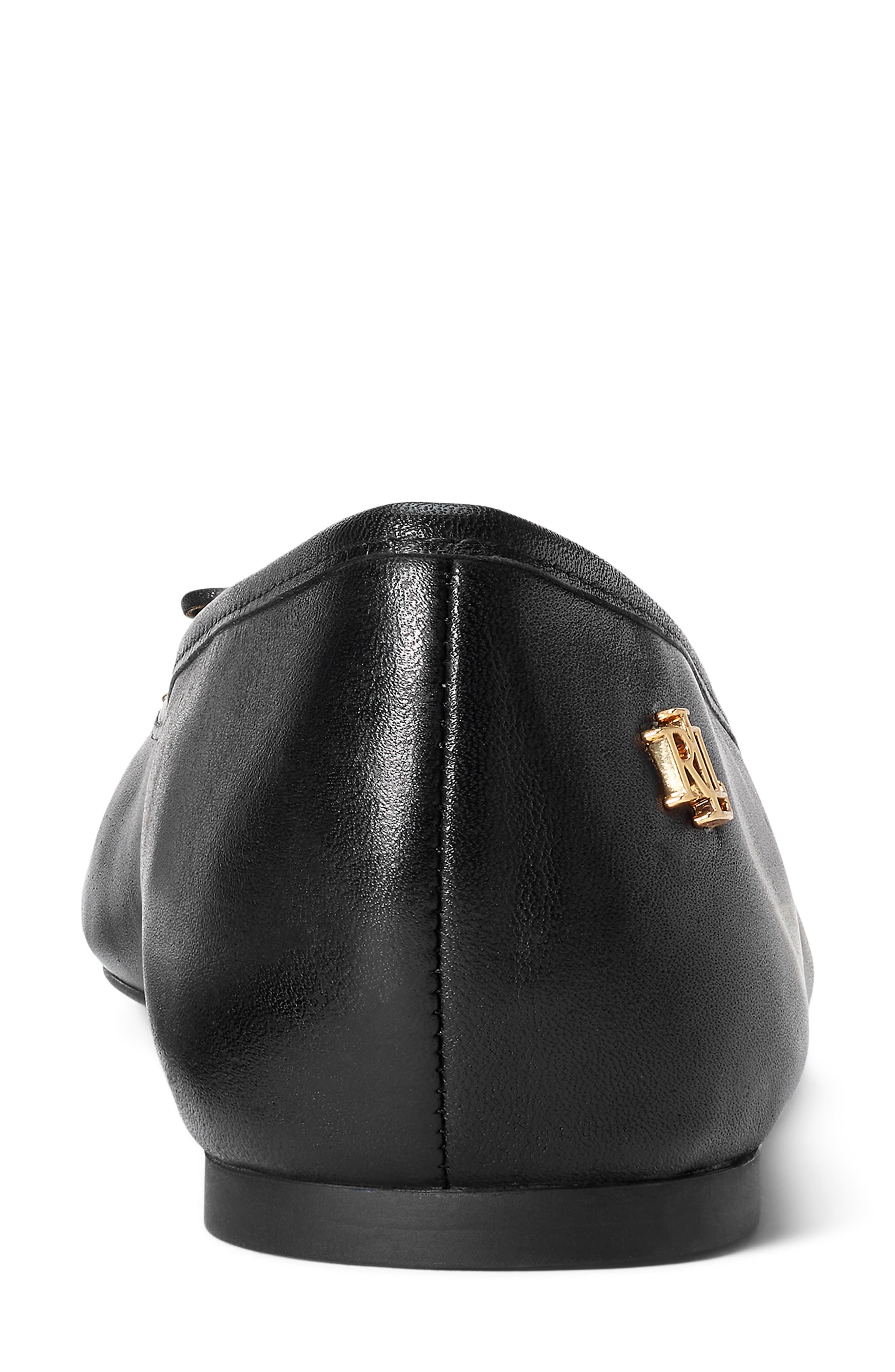 Ralph Lauren Jayna Ballet Flat, Alternate, color, Black