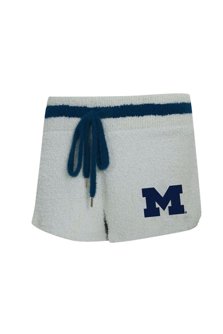 Women's Concepts Sport Gray/Navy Michigan Wolverines Whitley Long Sleeve Hoodie Top & Shorts Set, Alternate, color, Gray