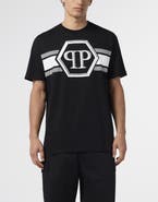 PHILIPP PLEIN Round Neck T-Shirt Hexagon Line Men