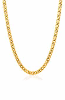 INVICTA Mens' 6mm Curb Link Chain Necklace