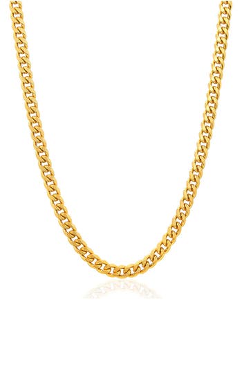 West Coast Jewelry Mens' 6mm Curb Link Chain Necklace In Gold