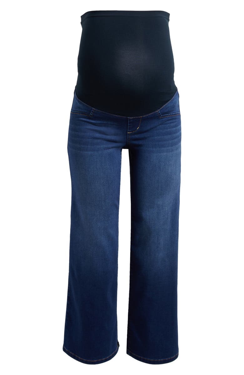 1822 Denim Over the Bump Crop Wide Leg Maternity Jeans, Alternate, color, 