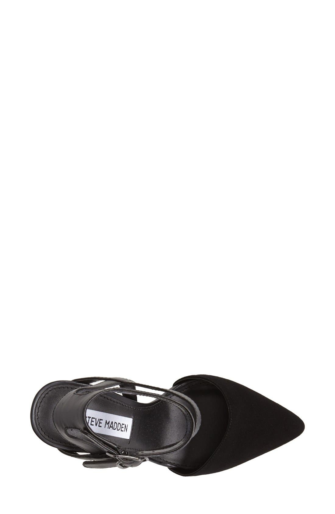 'Porttt' Suede Pump, Alternate, color, BLACK SUEDE