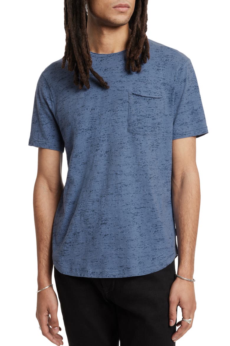 Cooper Slub Cotton Crewneck T-Shirt, Main, color, DUTCH BLUE