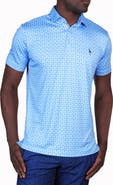 TailorByrd Badminton Print Performance Polo