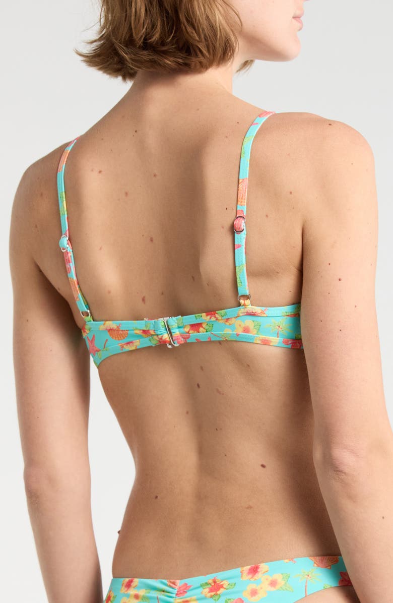 Dippin Daisys West Coast Underwire Bikini Top, Alternate, color, Ocean Hibiscus