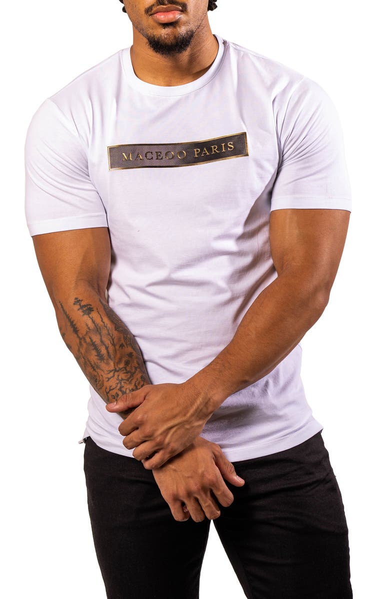 Maceoo Aristocrate Graphic T-Shirt, Alternate, color, White