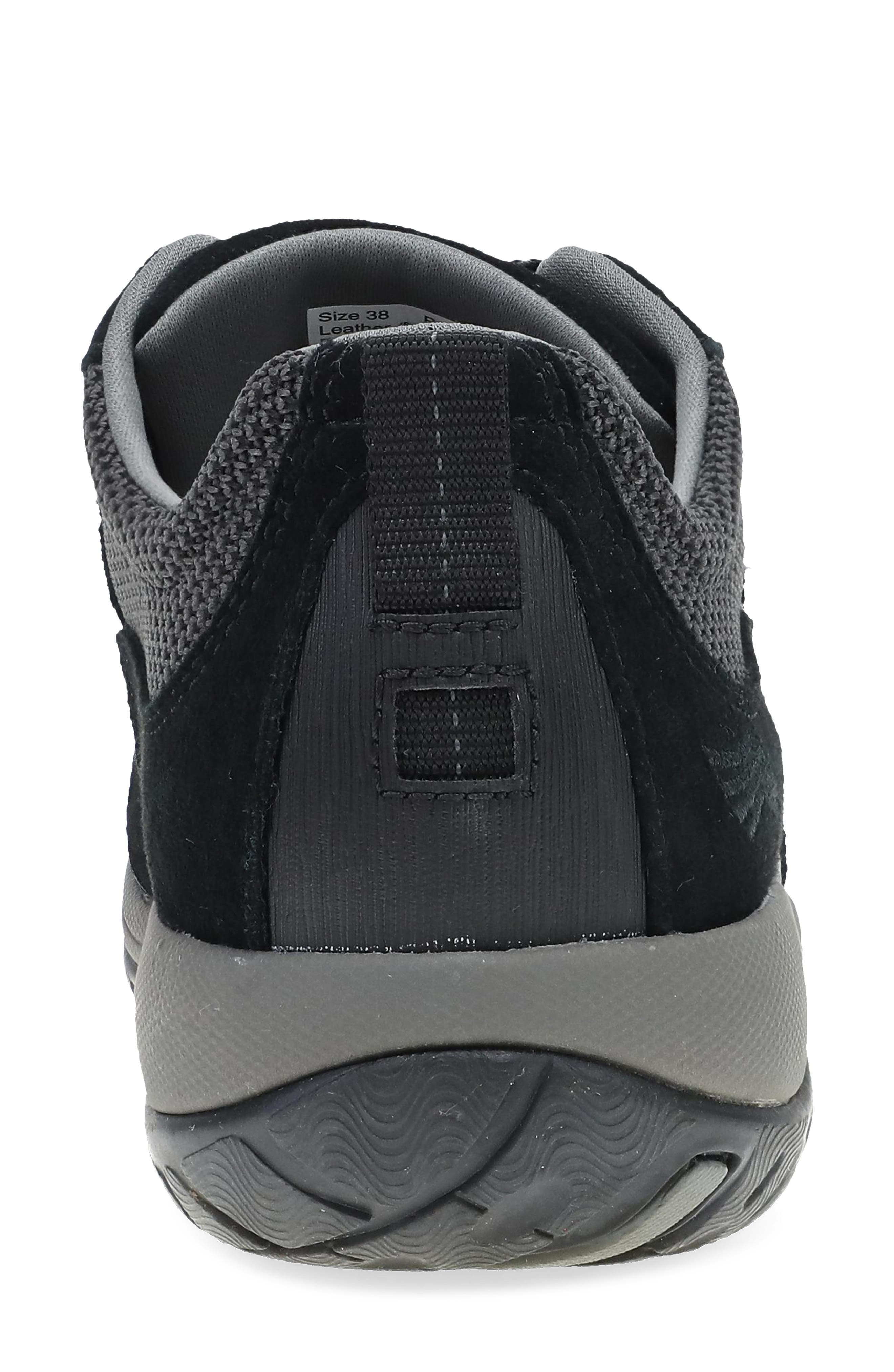 Dansko 'Paisley' Waterproof Sneaker, Alternate, color, Black Suede/ Grey Smooth