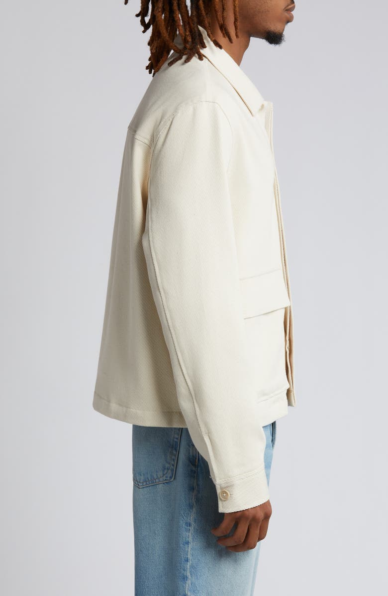 ASOS DESIGN Crop Cotton Harrington Jacket, Alternate, color,