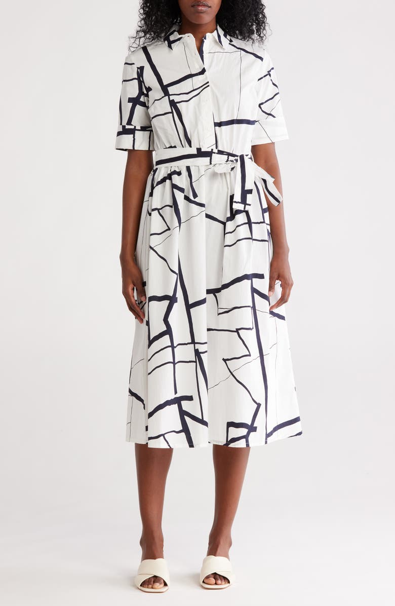 DKNY Tie Waist Shirtdress, Main, color,