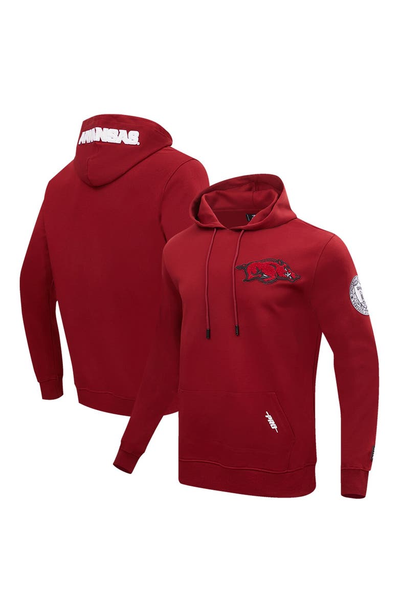 PRO STANDARD Men's Pro Standard Cardinal Arkansas Razorbacks Classic Pullover Hoodie, Main, color, 