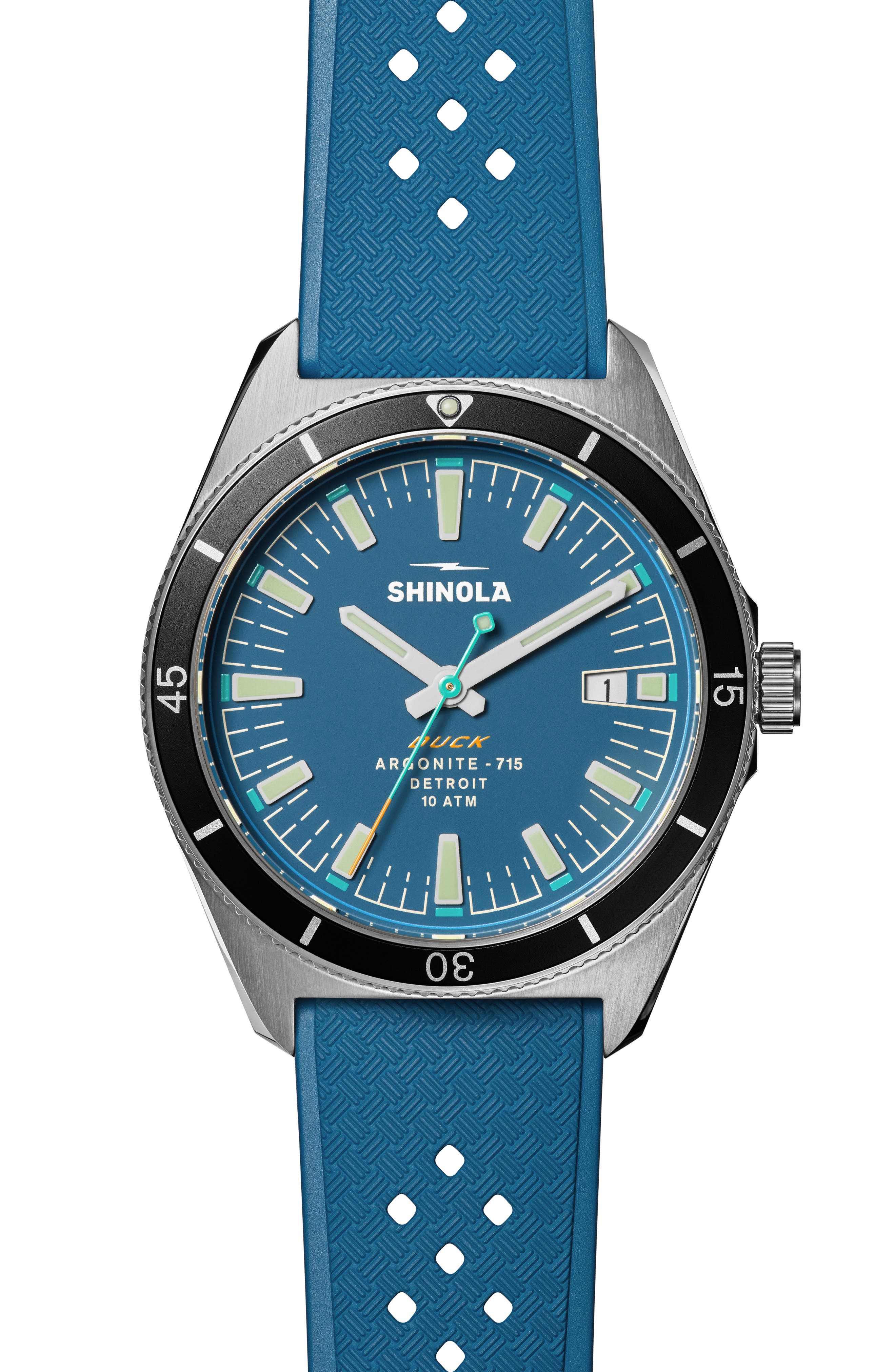 Duck Rubber Strap Watch, 40mm (Men) | Nordstrom