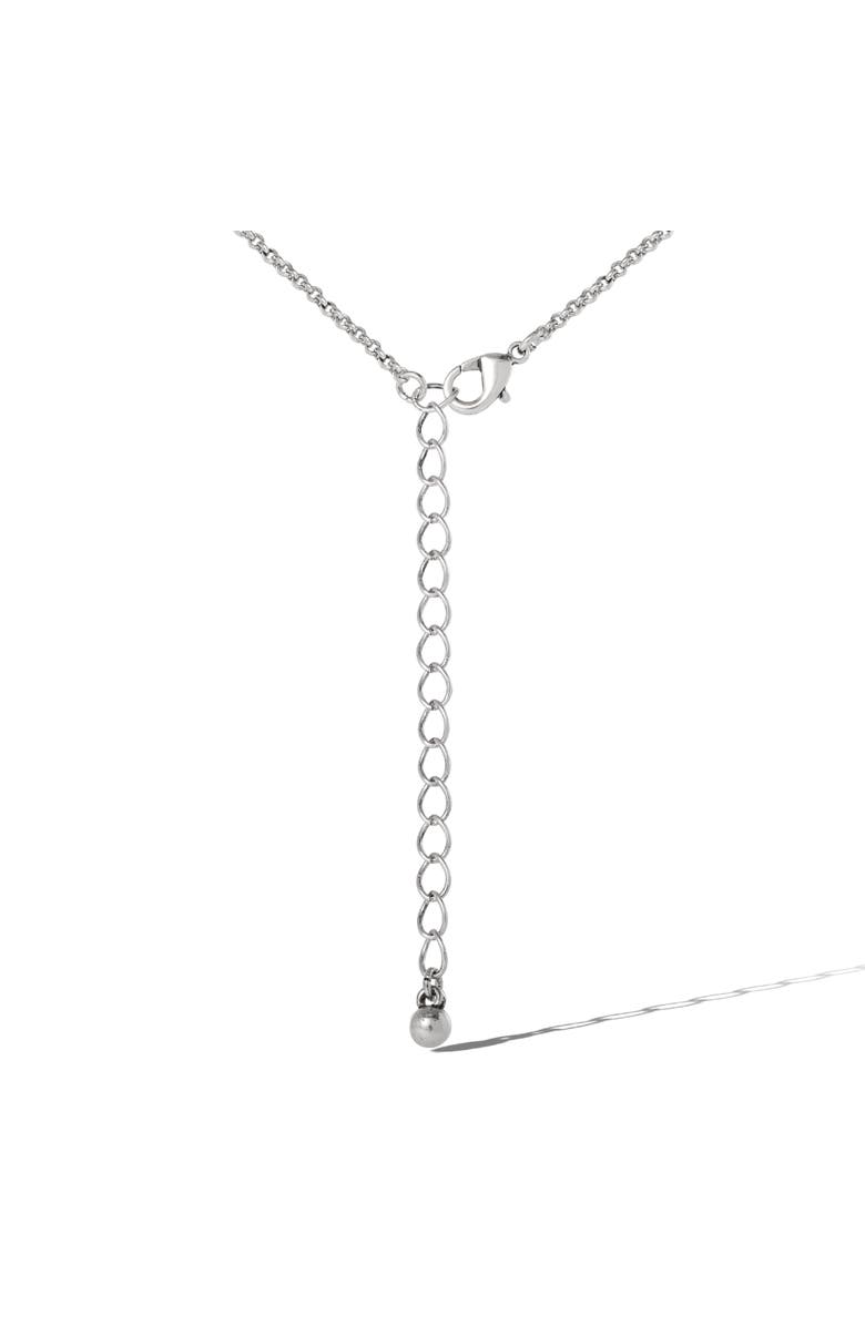 Jessica Simpson Bull Skull Pendant Necklace, Alternate, color, Silver/Coral