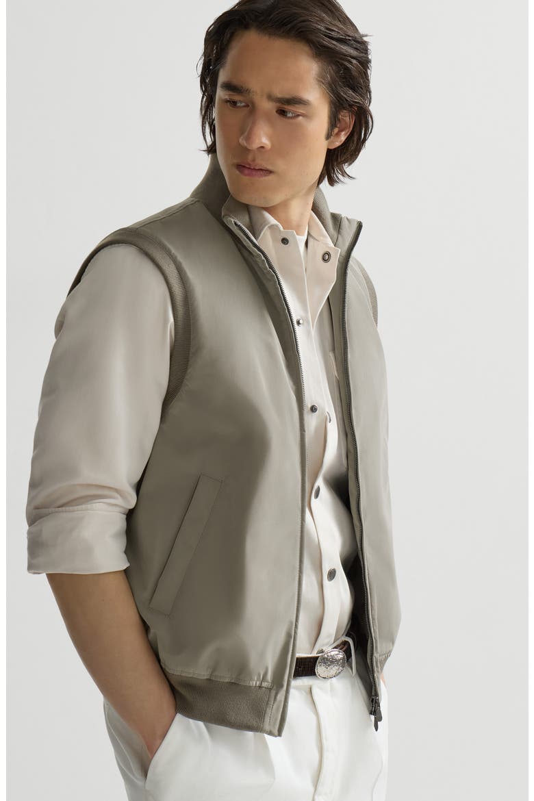 Bonded nylon vest with Thermore® padding, Alternate, color, Military