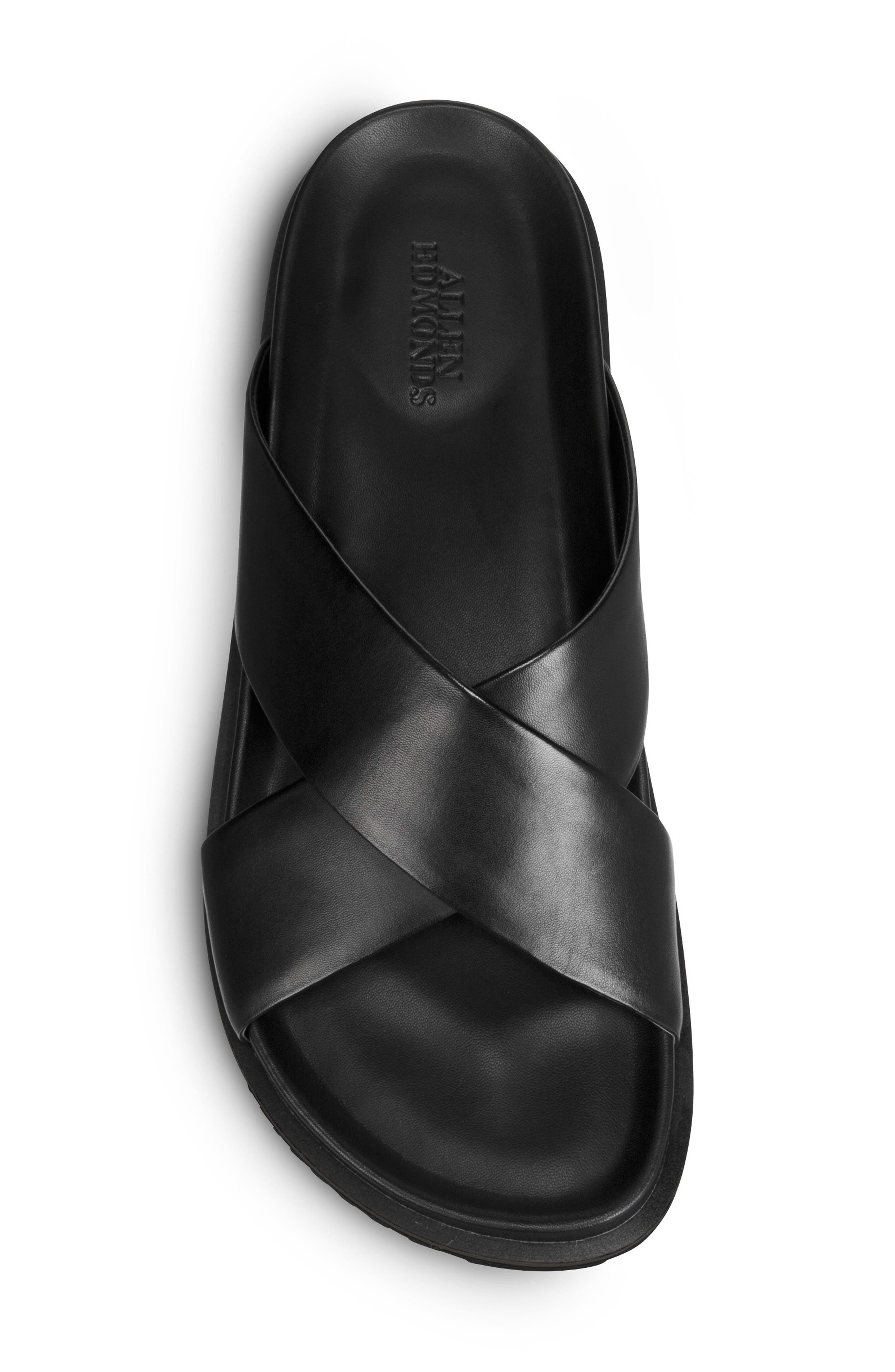 Allen Edmonds Del Mar Black Leather Slide Sandals Mens Size 13 D Quite Luxury New! Allen Edmonds  main image 4